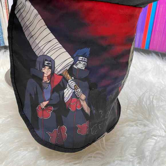 NARUTO SHIPPUDEN AKATSUKI BOONIE HAT W/ AKATSUKI NECK DRAPE BUCKET HAT - Picture 8 of 9